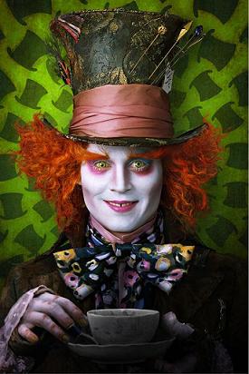 Johnny Depp as the Mad Hatter
